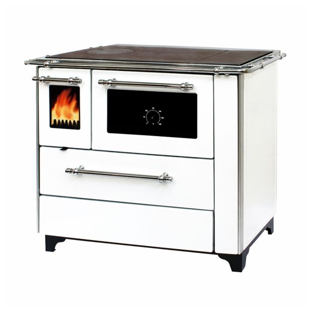 ŠTEDILNIK NA DRVA ALFA PLAM DONNA 90, BELA LEVI