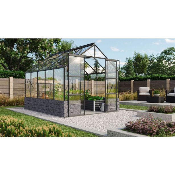 STEKLEN RASTLINJAK VITAVIA CASSANDRA 8300, ESG 3 MM ČRNA