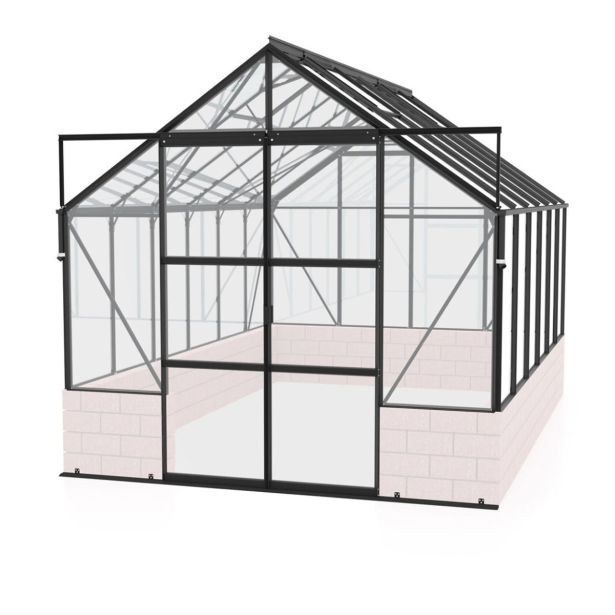 STEKLEN RASTLINJAK VITAVIA CASSANDRA 9900 ESG 3MM ČRNA 2.6X3.8M