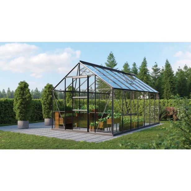 STEKLEN RASTLINJAK VITAVIA MERIDIAN 1 11500 ESG3MM ČRNA 2.6X4.45M