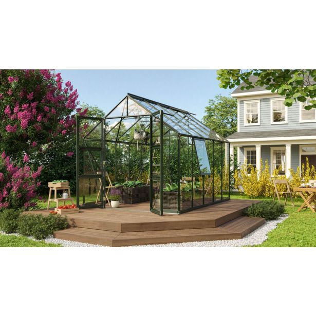 STEKLEN RASTLINJAK VITAVIA OLYMP 8300 ESG 3MM SMARAGDNA 254X257X324