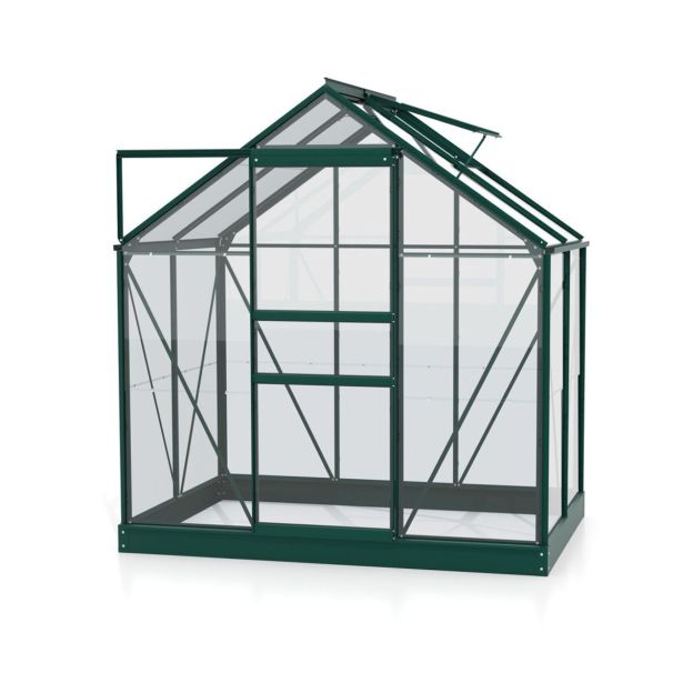 STEKLEN RASTLINJAK VITAVIA PLANET 2500 ESG 3MM, 1,95X1,31 SMARAGDNA - RASTLINJAK+OKVIR ZA TEMELJ