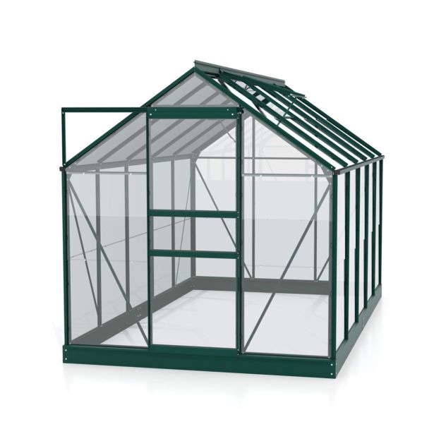 STEKLEN RASTLINJAK VITAVIA PLANET 6200 ESG 3MM, 1,95X3,21M SMARAGDNA - RASTLINJAK+ OKVIR ZA TEMELJ