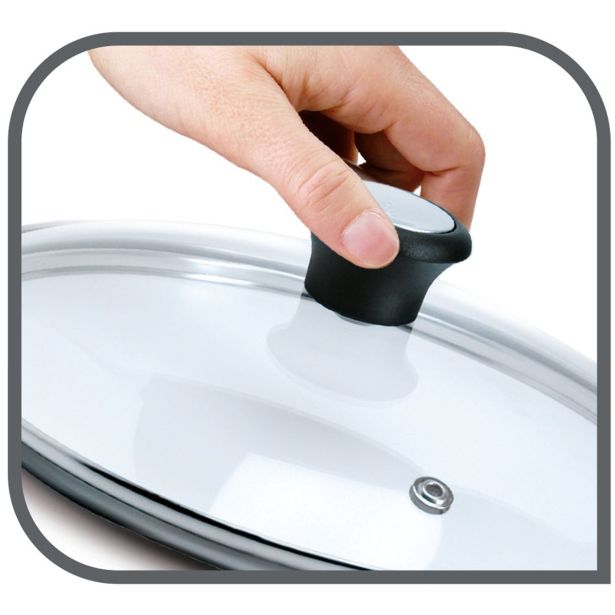 POKROVKA TEFAL 28 CM STEKLENA