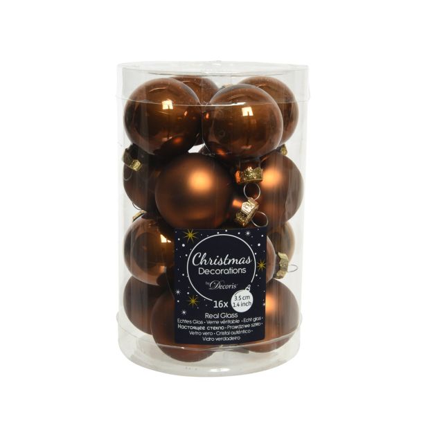 STEKLENA BUNKA DECORIS CIMET MAT/SIJOČE 16/1 FI 3.5 CM