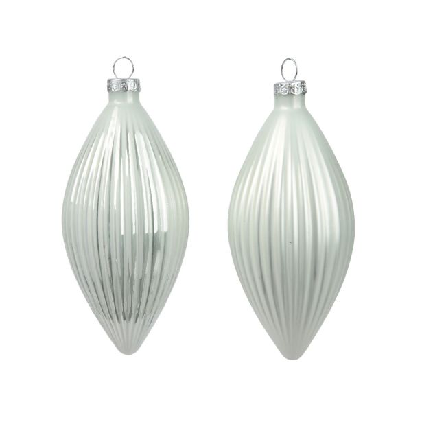 STEKLENA BUNKA DECORIS FI 6X13 CM, BELA, VZOREC 3/1