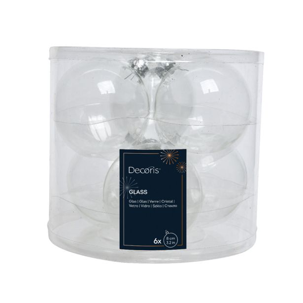 STEKLENA BUNKA DECORIS PROZORNE 6/1 FI 8 CM