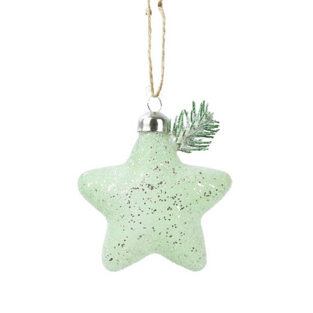 STEKLENA BUNKA DECORIS SRCE, ZVEZDA, SMEREKA 10 CM, VZOREC, SORTIRANO