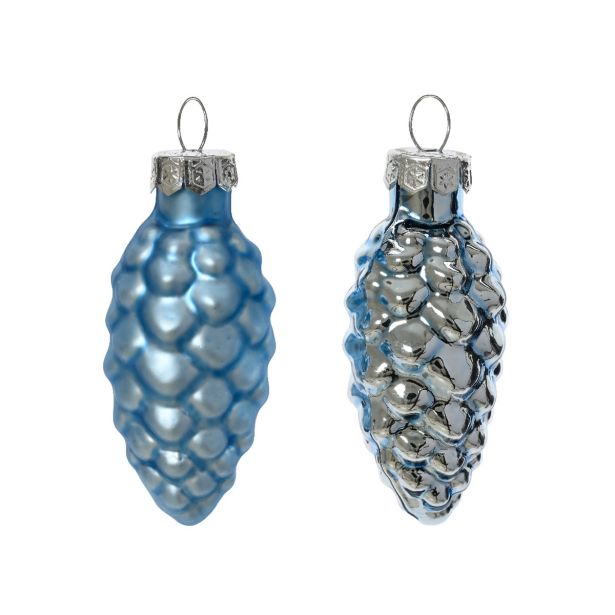 STEKLENA BUNKA DECORIS STORŽ, MODER, FI 2.5 CM 12/1