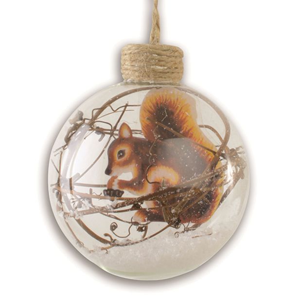 STEKLENA BUNKA R+W Z MOTIVOM GOZDNIH ŽIVALI 100 MM SORTIRANO