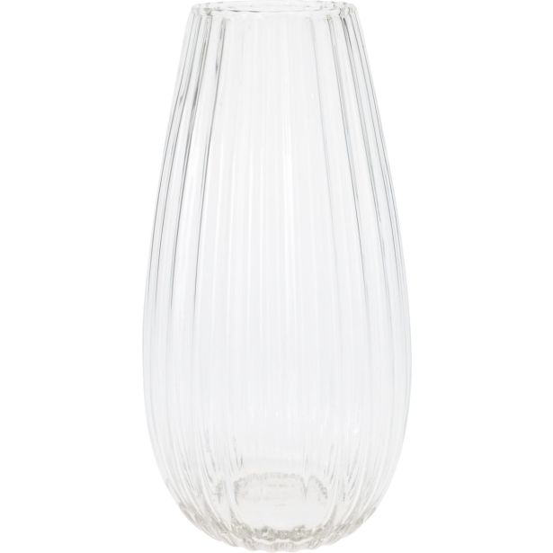 STEKLENA VAZA EH REBRASTO STEKLO 150X300 MM