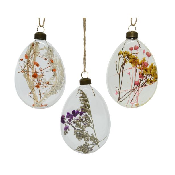 STEKLENO JAJCE DISK, SUHO CVETJE, SORT