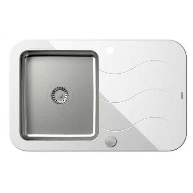 STEKLENO POMIVALNO KORITO QUADRON GLEN 211 BEL