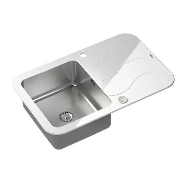 STEKLENO POMIVALNO KORITO QUADRON GLEN 211 BEL