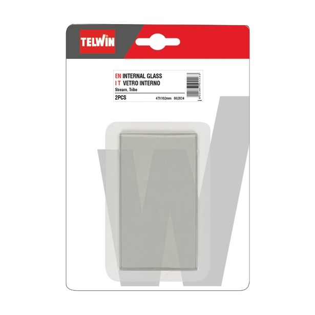 STEKLO ZA VARILSKO MASKO TELWIN 47X102 MM NOTRANJE PROZORNO