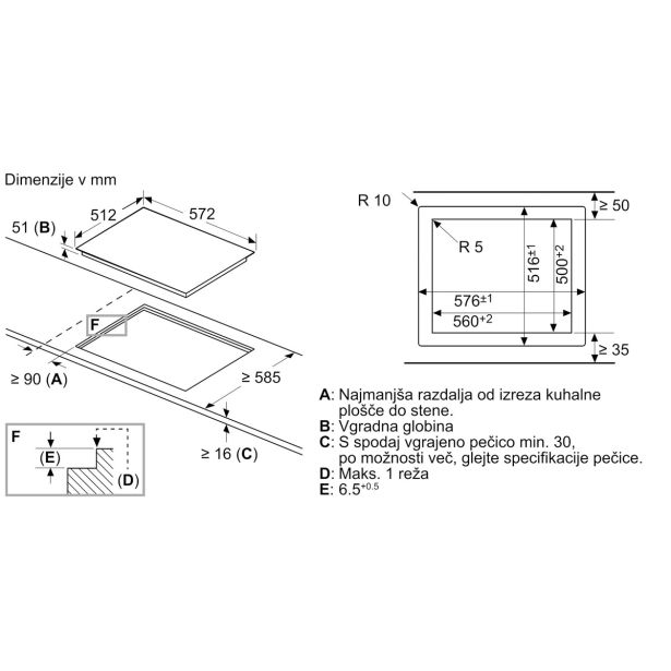 STEKLOKERAMIČNA PLOŠČA BOSCH PKN601DP1D