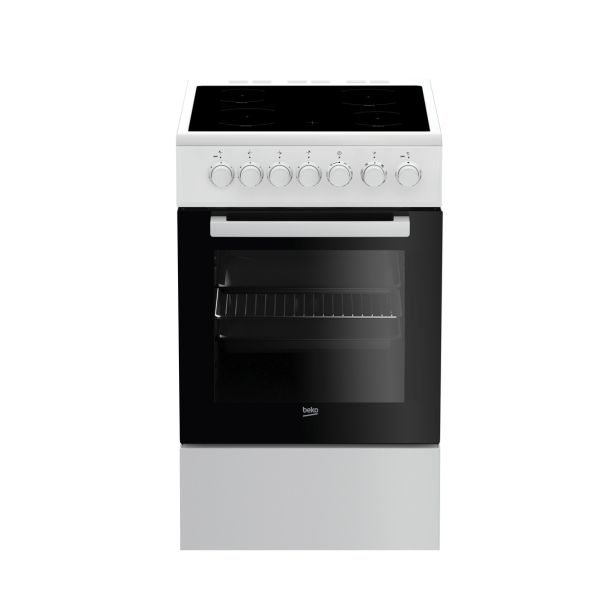 STEKLOKERAMIČNI ŠTEDILNIK BEKO FSM57100GW