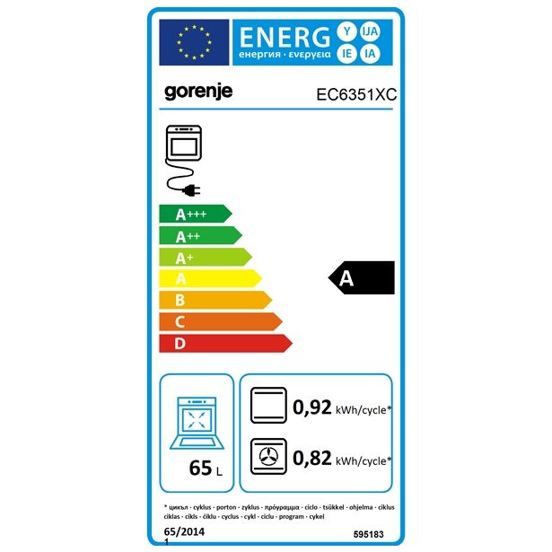STEKLOKERAMIČNI ŠTEDILNIK GORENJE EC6351XC