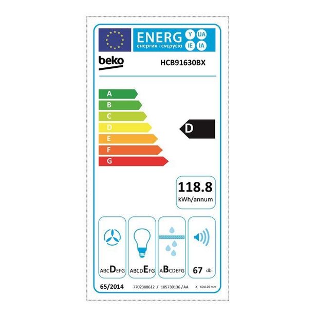 STENSKA KUHINJSKA NAPA BEKO HCB 91630 BX