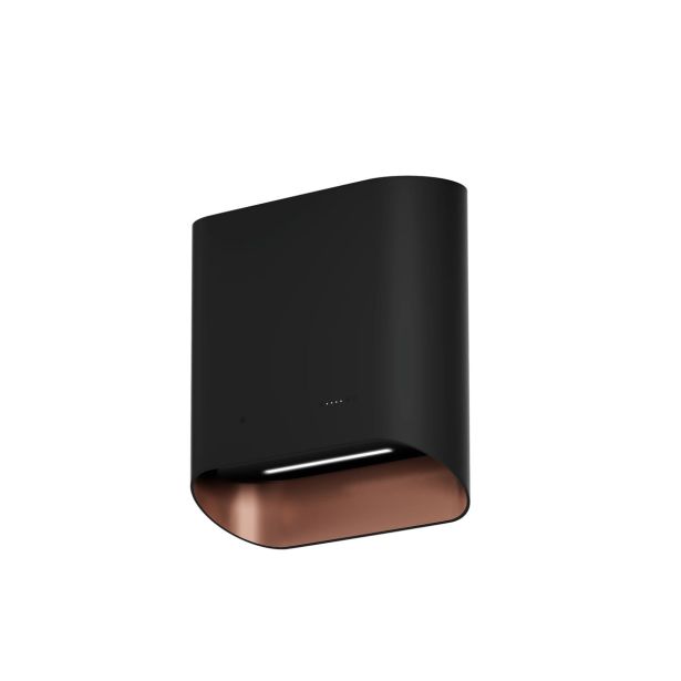 STENSKA KUHINJSKA NAPA CIARKO DESIGN SIMPLE, ČRNA IN ROŽNATO ZLATA