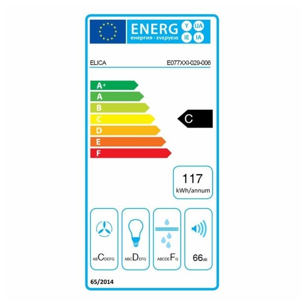 STENSKA KUHINJSKA NAPA ELICA STRIPE BL/A/60 LX