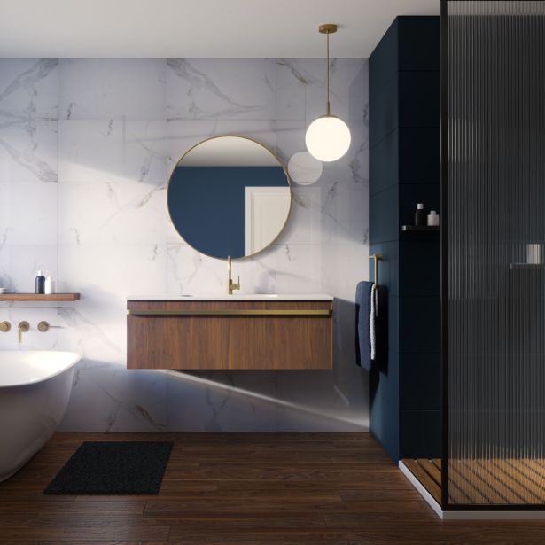 STENSKA OBLOGA ARTENS PVC RENOWALL 70X40 CM SIJOČ BEL MARMOR