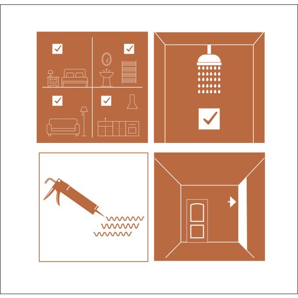 STENSKA OBLOGA ARTENS PVC RENOWALL 70X40 CM SIJOČ BEL MARMOR