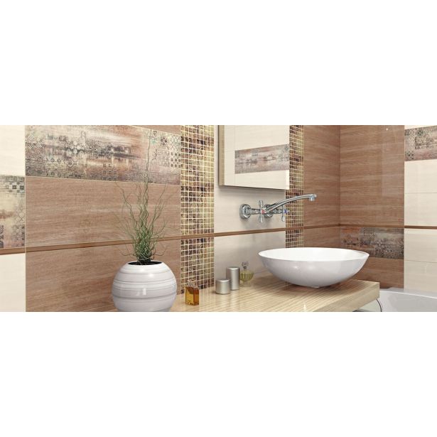 STENSKA PLOŠČICA CERAMICA KONSKIE OTTAVIO 2 INSERTO 25X75 DEKOR