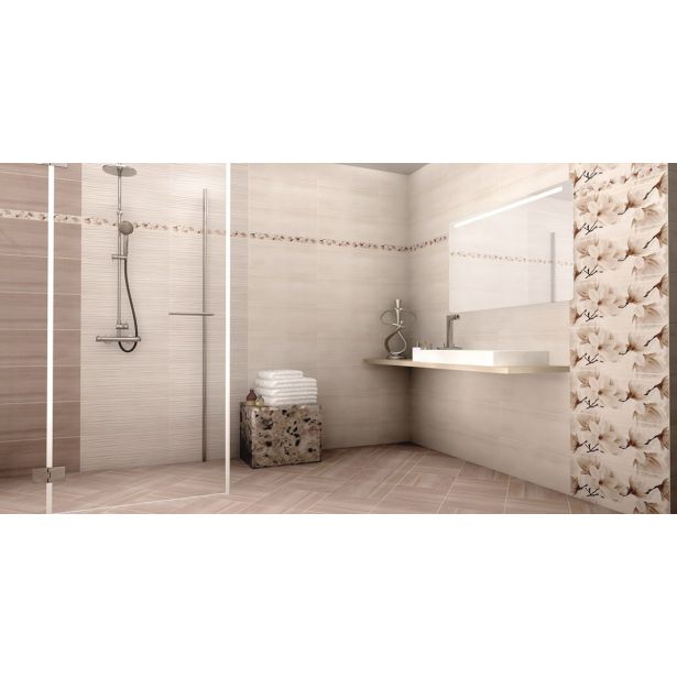 STENSKA PLOŠČICA GORENJE KERAMIKA BLOSSOM 65 BROWN 25X60