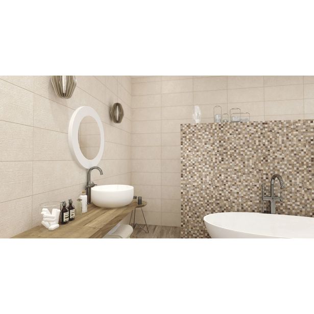 STENSKA PLOŠČICA GORENJE KERAMIKA EAGLE BEIGE DC MIX 3D 25X60 DEKOR