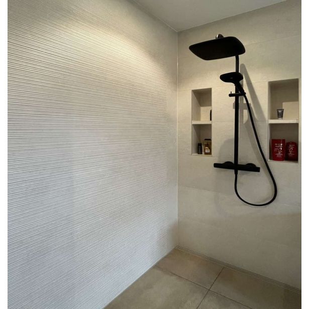 STENSKA PLOŠČICA MARAZZI LIMESTONE WALL IVORY 3D MIKADO BARVA SLONOVINE