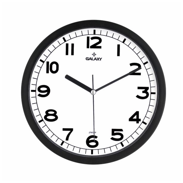 STENSKA URA GALAXY GALAXY 212-K ABS BELA ČRN OKVIR 25CM