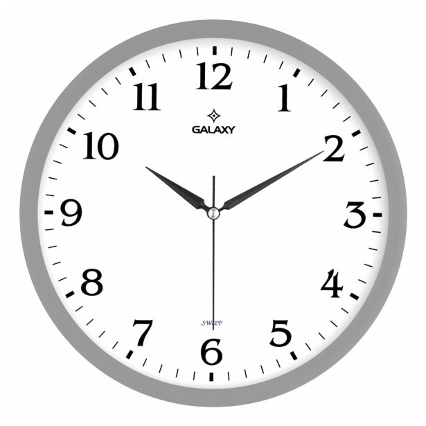 STENSKA URA GALAXY GALAXY 216-G ABS BELA SIV OKVIR 29.5CM