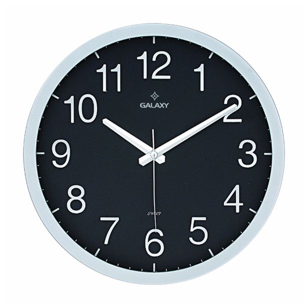 STENSKA URA GALAXY GALAXY 218-S ABS ČRNA 30CM