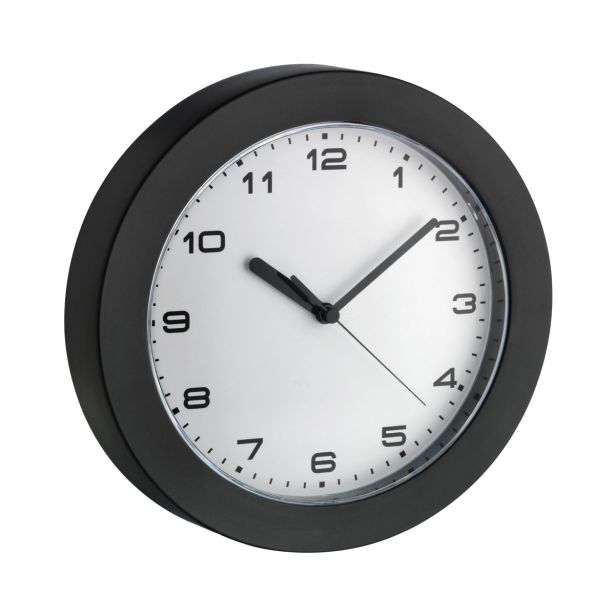 STENSKA URA TFA ČRNA 22 CM