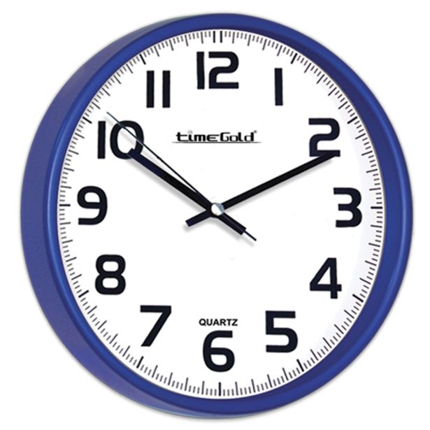 STENSKA URA TIMEGOLD TIMEGOLD 28CM MODRA