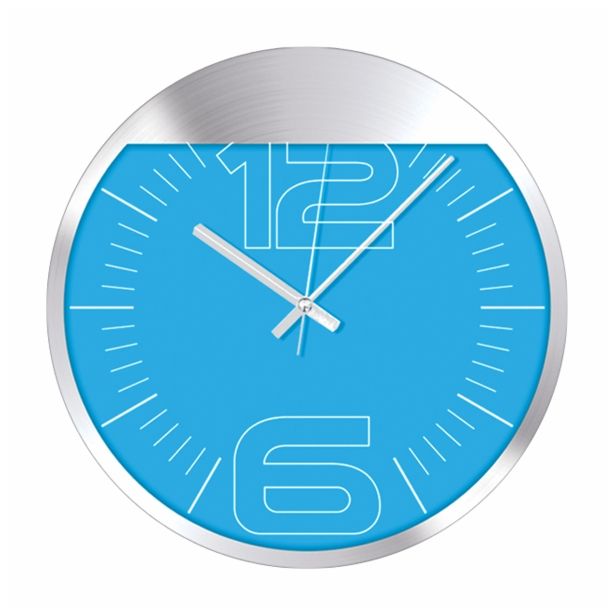 STENSKA URA TIMEGOLD TIMEGOLD TG250 MODRA ALU OKVIR 32CM