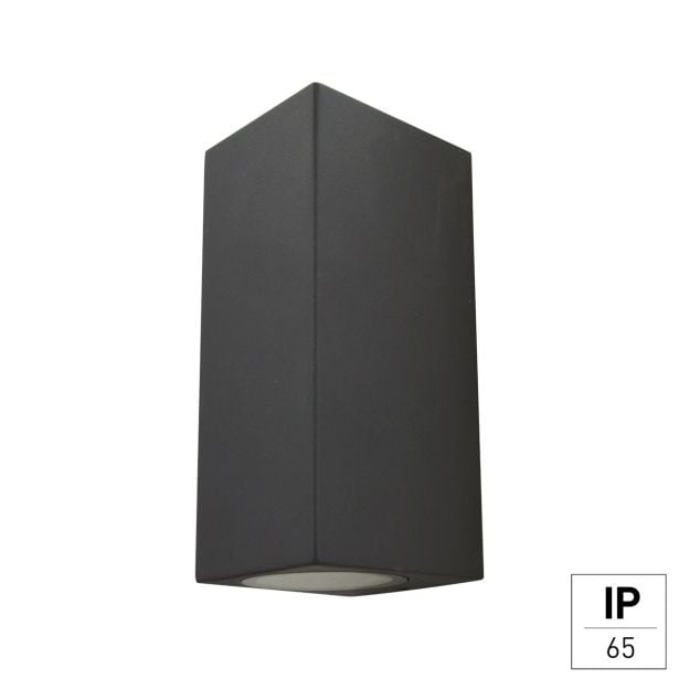 STENSKA VRTNA SVETILKA E2 ASTER 2XGU10 ANTRACIT