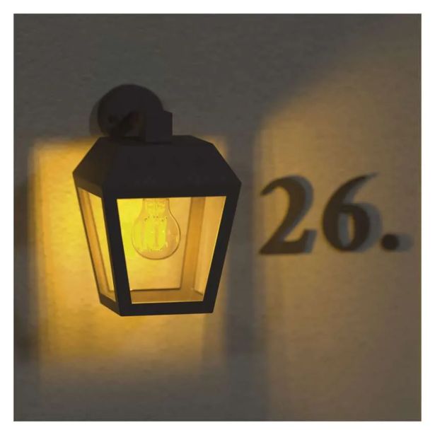 STENSKA VRTNA SVETILKA EMOS ADENIA LED 18X15X24.5 CM 1XE27 15W