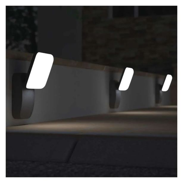 STENSKA VRTNA SVETILKA EMOS NIKA LED 12X12X20 CM 12.5W TOPLA BELA