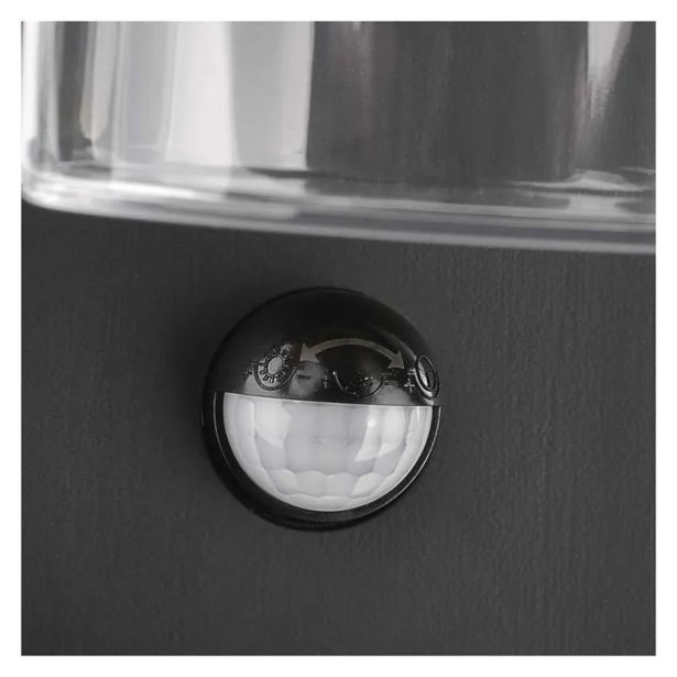 STENSKA VRTNA SVETILKA EMOS ZALA LED SENZOR1XE27 12.8X8X27 CM 15W