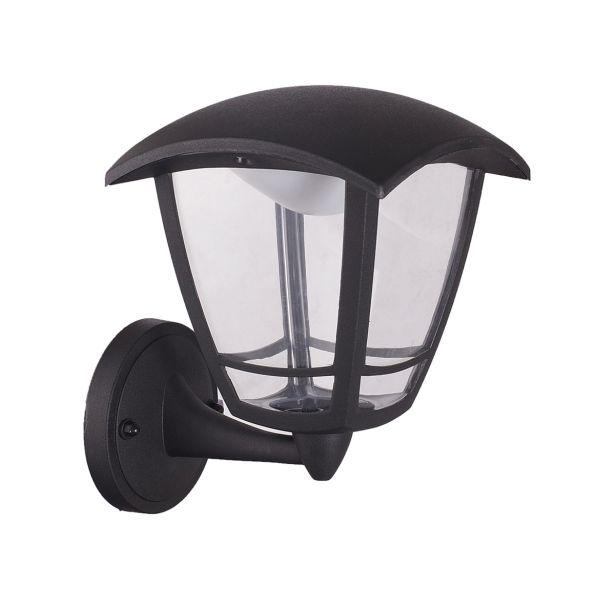 STENSKA VRTNA SVETILKA FEROTEHNA LANTERNA UP 8W LED PVC, ČRNA