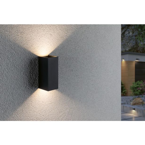 STENSKA VRTNA SVETILKA FLAME LED ANTRACIT 2X2.8W WW