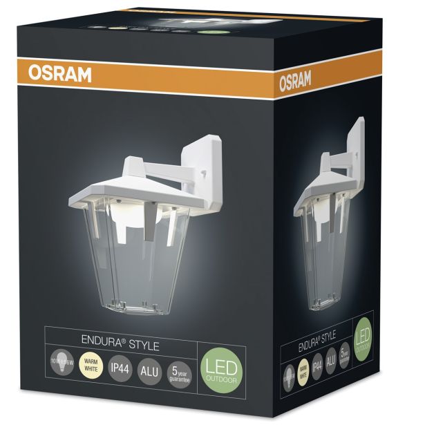 STENSKA VRTNA SVETILKA OSRAM LANTERN CLASSIC DOWN 10W WT, ENDURA STYLE, LED