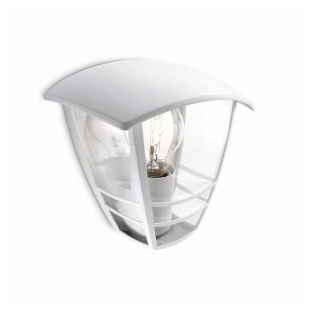 STENSKA VRTNA SVETILKA PHILIPS 15387/31/16 CREEK 1X60W E27 BELA