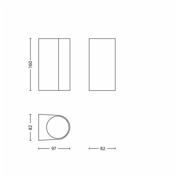 STENSKA VRTNA SVETILKA PHILIPS 17102/47/16 NIGHTINGALE 2X35W GU10 INOX