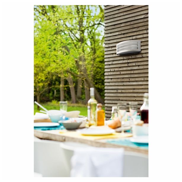 STENSKA VRTNA SVETILKA PHILIPS 17217/47/16 GROVE 1X23W E27 INOX