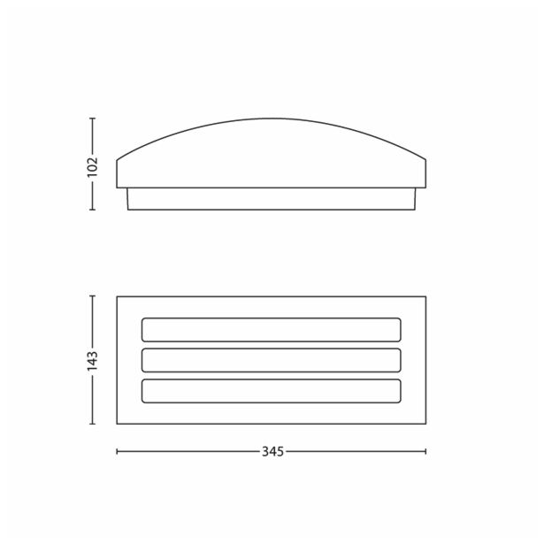 STENSKA VRTNA SVETILKA PHILIPS 17217/47/16 GROVE 1X23W E27 INOX