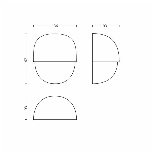 STENSKA VRTNA SVETILKA PHILIPS 17256/87/16 FOREST 1X12W E27 SIVA