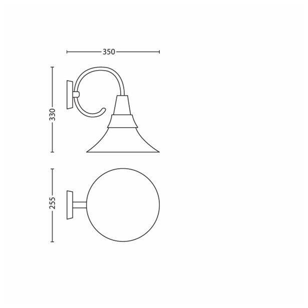 STENSKA VRTNA SVETILKA PHILIPS 17258/45/16 FOWL 1X20W E27 ZELENA